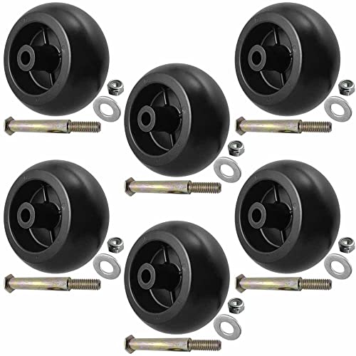 Parts 4 Outdoor Aftermarket Deck Wheels and Kit 6Pk Replacement for Husqvarna Mower 532133957 133957 03471700 03905600