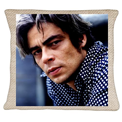 Benicio Del Toro – Pillow Cover Case FCA #FCAG440452, 20X20, Oatmeal