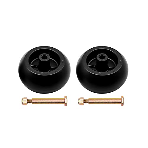 133957 532133957 riding mower Deck Wheels Fit for Husqvarna Poulan Craftsman Replaces MTD 753-04856A Cub Cadet 738-3056 M84690 with Bolts & Lock Nuts(2/pack)