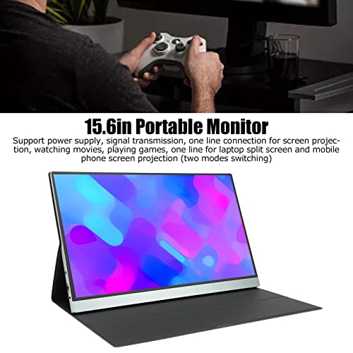 Portable Monitor, 15.6 Inch FHD Computer Display, 4K IPS USB C HDMI External Gaming Monitor, Second Computer Screen Travel Portable Monitor for Game Consoles Laptops Desktop(4K) | The Storepaperoomates Retail Market - Fast Affordable Shopping