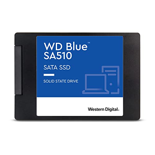 Western Digital 1TB WD Blue SA510 SATA Internal Solid State Drive SSD – SATA III 6 Gb/s, 2.5″/7mm, Up to 560 MB/s – WDS100T3B0A