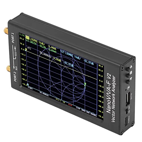 Vector Network Analyzer, Shielding Electromagnetic Interference Vector Network Analyzer Kit 4.3in IPS LCD Screen V2 800×480 Resolution for Spectrum