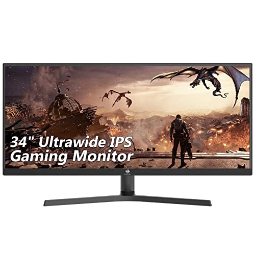 Z-Edge UG34W 34-inch Gaming Monitor, 165Hz Refresh Rate/1ms Response Time, Frameless Ultrawide Monitor, 3440 x 1440 Display, 21:9 Aspect Ratio, AMD FreeSync Technology (2 x Display Ports & HDMI Port)