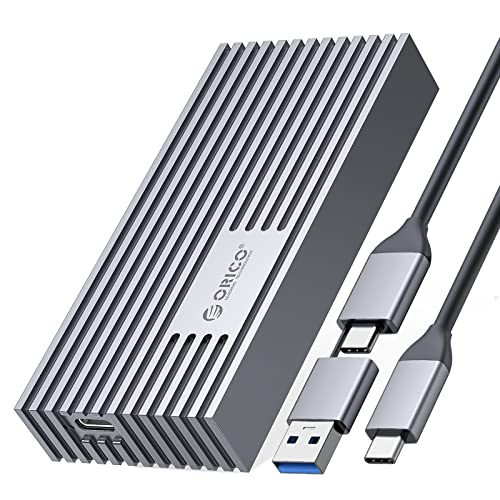 ORICO NVMe SSD Enclosure 40Gbps M.2 to USB-C Adapter for NVMe M-Key 4TB SSD 2280, Aluminum M2 External SSD Case, Compatible with Thunderbolt 3/4 USB3.2/3.1/3.0/Type C -M234-Gray