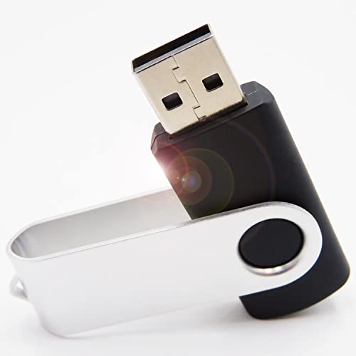Swivel USB Flash Drives Memory Sticks Thumb Drive Pen jumpdrive U Disk for Pupil & Students (2GB Black)