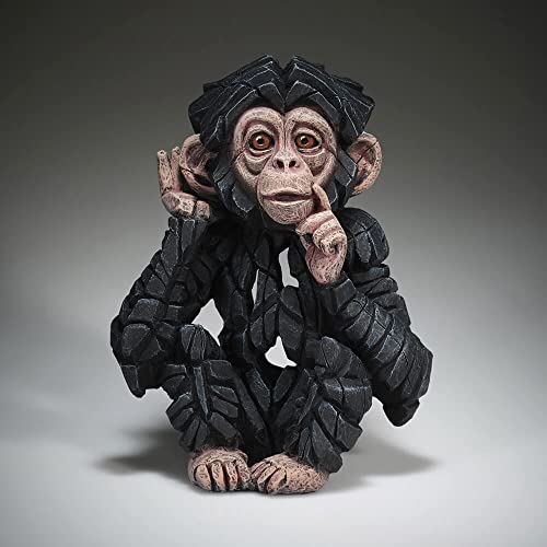 Enesco Edge Sculpture Baby Chimp Chimpanzee 6.1 x 4.1 x 7.7 Inch 6011802