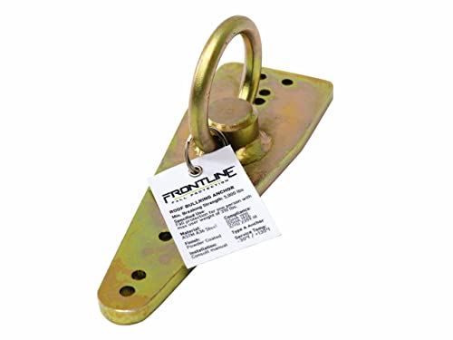 Frontline ROB01 Bull Ring Reusable Roof Anchor | Fall Arrest | Fall Restraint | Positioning Applications | Zinc Plated Steel | OSHA & ANSI Compliant (Wooden Structures)