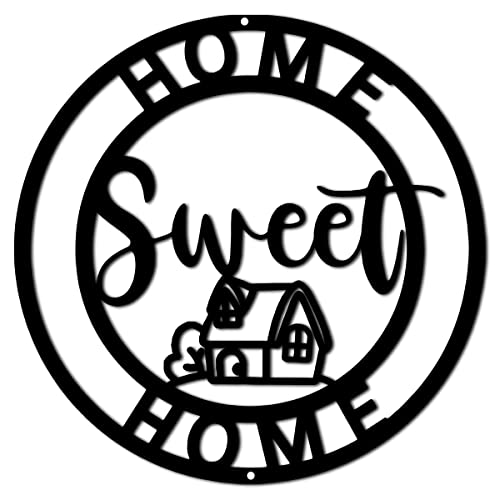 KFK Home Sweet Home Sign Metal Wall Art, Housewarming Gifts for New Home, Christmas Gifts for New House Owner Metal Wall Decor