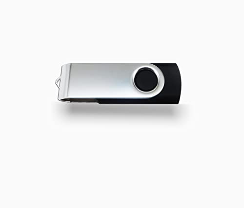 32GB USB Flash Drvie 2.0 Flash Memory Stick Swivel Thumb Drives Portable Storage with LED Indicator -Black