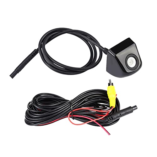 Car Rear View Camera Kit, HD CCD Car Parking Camera Waterproof Parking Night Vision Rear View Camera(black)