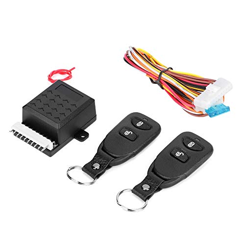Akozon Car Central Alarm System Remote Control 12V Vehicle Security Complete Systems Key Locking Kit