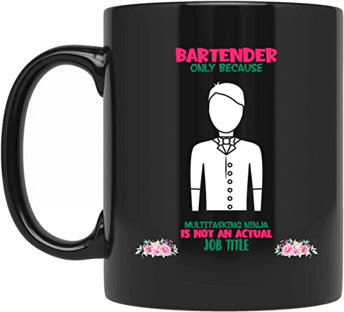 Personalized Bartender Multitasking Ninja Sarcastic Humor Tea Cup Coffee Mug 053530