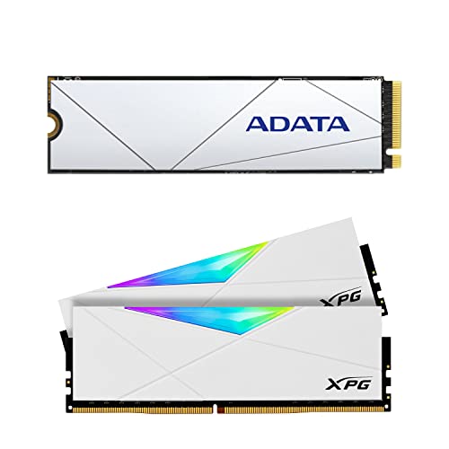 ADATA Premium SSD 1TB PCIe 4×4 NVMe M.2 2280 SSD with XPG D50 RGB DDR4 3200MHz 2x8GB UDIMM RAM kit Bundle