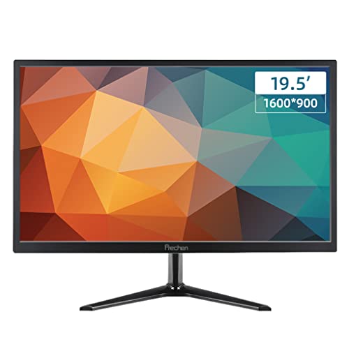 19.5 Inch PC Monitor, PC Screen 1600×900 with HDMI&VGA Interface, 60Hz, Dual Built-in Speakers, Wide Viewing Angle 170°, LED Monitor