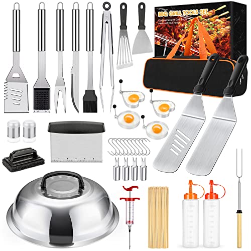 136 PCS Griddle Accessories Kit for Blackstone Camp Chef BBQ,Flat Top Grill Accessories with Basting Cover,Professional Grilling Gift for Men and Women,Perfect for Camping Backyard Barbecue | The Storepaperoomates Retail Market - Fast Affordable Shopping