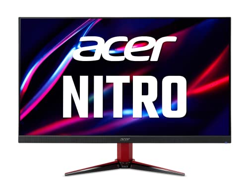 Acer Nitro VG272 Lvbmiipx 27” Full HD (1920 x 1080) Agile-Splendor IPS Gaming Monitor | NVIDIA G-SYNC Compatible | 165Hz Refresh Rate | HDR400 | DCI-P3 90% | 1 x Display Port 1.2 & 2 x HDMI 2.0