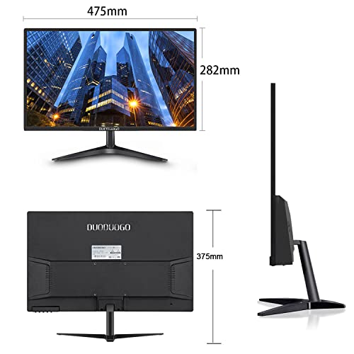 DUODUOGO IPS 20″ FHD Monitor 1600 x 900p 75Hz 99% sRGB HDMI VGA 5ms FPS-RTS Build-in Speakers, Machine Black… | The Storepaperoomates Retail Market - Fast Affordable Shopping