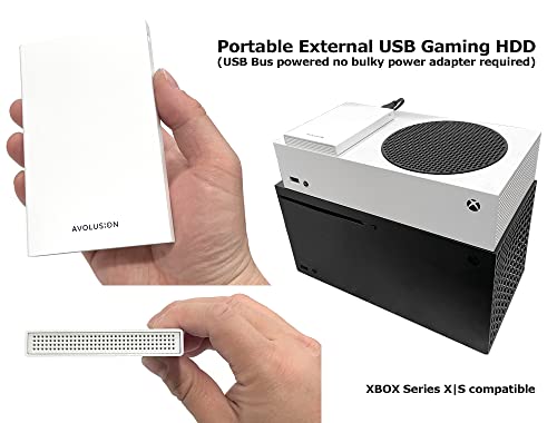 Avolusion HD250U3-WH 1TB USB 3.0 Portable External Gaming Hard Drive (for Xbox Series X|S, Pre-Formatted) – 2 Year Warranty | The Storepaperoomates Retail Market - Fast Affordable Shopping