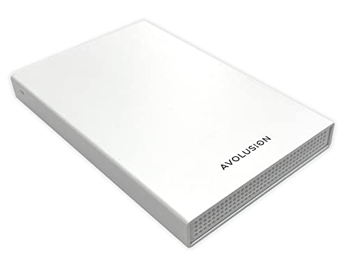 Avolusion HD250U3-WH 500GB USB 3.0 Portable External Gaming PS5 Hard Drive – White (PS5 Pre-Formatted) – 2 Year Warranty