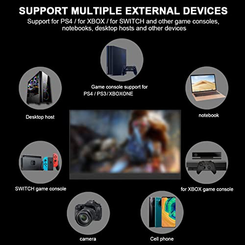 Xiuganpo Portable Computer Monitor, 17.3in 1080P HD Laptop Monitor IPS Split Screen Computer Display 178°Full View Gaming Monitor for Computer External Devices | The Storepaperoomates Retail Market - Fast Affordable Shopping