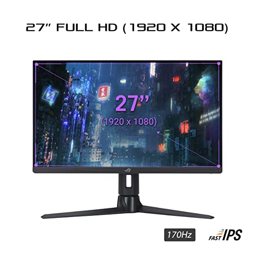 ASUS ROG Strix 27” 1080P Gaming Monitor (XG276Q) – Full HD, IPS, 170Hz, 1ms, Extreme Low Motion Blur, FreeSync Premium technology, DisplayPort, HDMI, Tripod socket for Webcam, DisplayHDR400 | The Storepaperoomates Retail Market - Fast Affordable Shopping