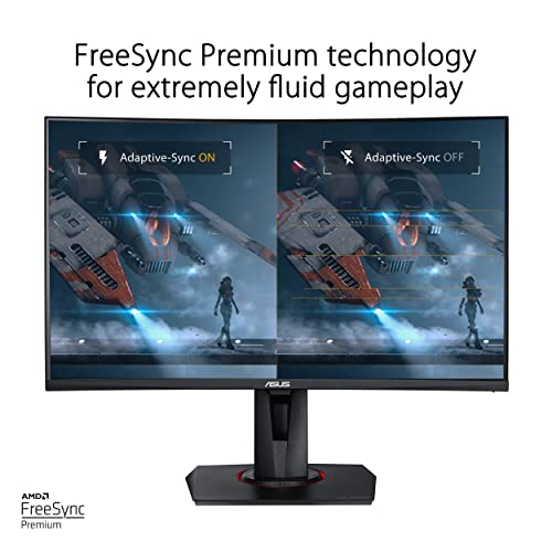 ASUS 27” 1080P TUF Gaming Curved HDR Monitor (VG27VQM) – Full HD, 240Hz, 1ms, Extreme Low Motion Blur, Adaptive-Sync, Freesync™ Premium, Speakers, Eye Care, HDMI, DisplayPort, USB, Height Adjustable | The Storepaperoomates Retail Market - Fast Affordable Shopping