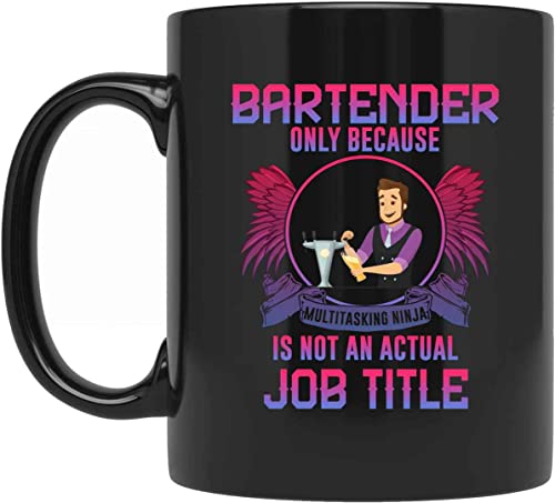 Personalized Bartender Multitasking Ninja Sarcastic Funny Tea Cup Coffee Mug 864097