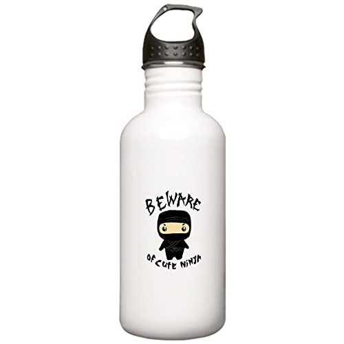 CafePress Cute Ninja Stainless Water Bottle 1 Stainless Steel Sports Water Bottle, 1.0L (34 oz)