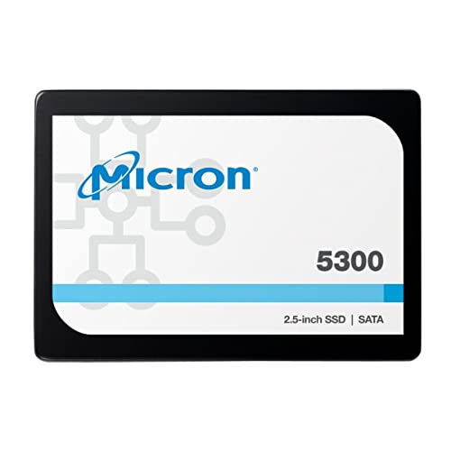 Micron 5300 PRO 1.92 TB Solid State Drive – 2.5″ Internal – SATA – Read Intensive – Server, Storage System Supported – 5256 TB TBW – 540 MB/s Maximum Read Transfer Rate – 256-bit Encryption Standard