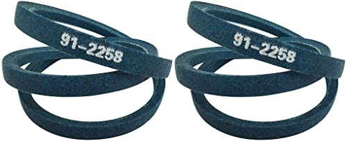 91-2258 V-Belt for Toro Lawnmower 3/8″x35″ (2 Pack)