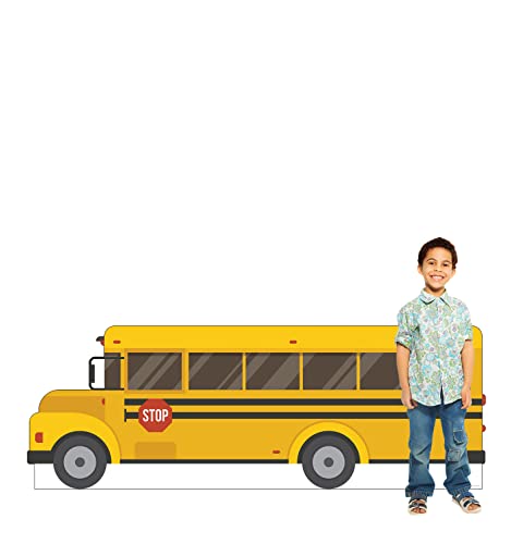 Advanced Graphics School Bus Cardboard Cutout Standup | The Storepaperoomates Retail Market - Fast Affordable Shopping