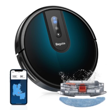 Bagotte Robot Vacuum Cleaner, 4-in-1 Robot Vacuum and Mop,Gyro Navigation,Carpet Automatic Boost,Virtual Boundary, Self-Charging, Alexa/App/WiFi for Pet Hair Hard Floor Carpet | The Storepaperoomates Retail Market - Fast Affordable Shopping