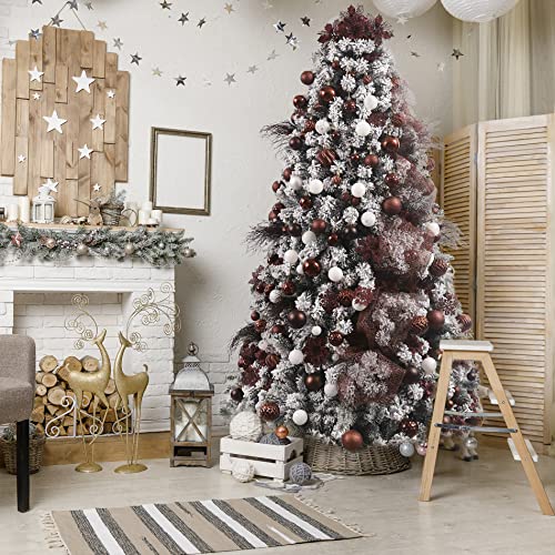 Christmas Balls Ornaments -36pcs Shatterproof Christmas Tree Decorations with Hanging Loop for Xmas Tree Wedding Holiday Party Home Decor,6 Styles in 3 Sizes(Brown) | The Storepaperoomates Retail Market - Fast Affordable Shopping
