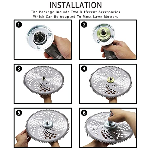 CZS Gardening Machine Lawnmower Blade Adapter Attachment, Brush Blade Adapter Kit Replacement for String Trimmers Brush Cutter | The Storepaperoomates Retail Market - Fast Affordable Shopping