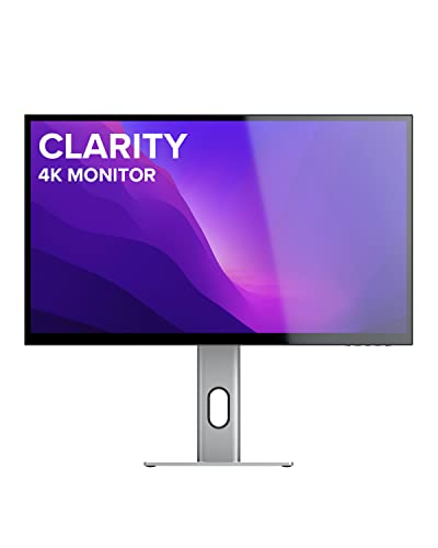 ALOGIC Clarity 27” 4K Monitor, 100% RGB, 97% DCI-P3, 99% Adobe RGB 90W PD,8-in-1 USB hub, 1.07-b Colour, Display HDR 600, 1000000:1 Dynamic Contrast, Adjustable Stand, IPS Panel, Ultra -Thin Bezel.