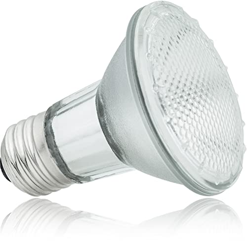 EKSAVE PAR20 Halogen Light Bulb 120V 50W (Pack of 2) E26 Medium Base Flood Light Bulbs Dimmable for Recessed Light, Range Hood Lights,Ceiling Fan,Table Light,2800K Warm White