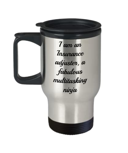 Insurance adjuster mug for women, fabulous multitasking ninja, novelty, present, travel mug, gifts for women, men, sister, brother or friends