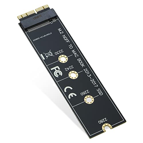 RIITOP M.2 NVMe SSD to 12+16Pin Upgrade Adapter for MacBook Air (2013-2017 Year) A1465 A1466 and Mac Pro (Late 2013-2015 Year)