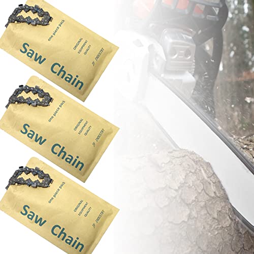 JF(3 PACK) Chisel LC66, 16 Inch Chainsaw Chain .325”Pitch .050”Gauge 66Drive Links, Fits Echo, Homelite, Jonsered, Poulan/Poulan Pro, Remington, Solo and more