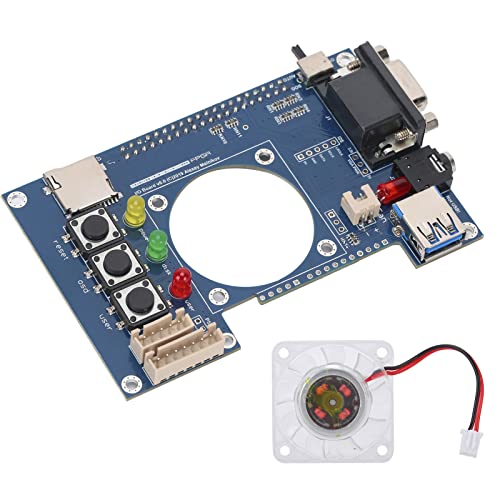 IO Board, 3 Buttons Analog Video Output Compute Module Expansion Connector with Cooling Fan for TOSLink