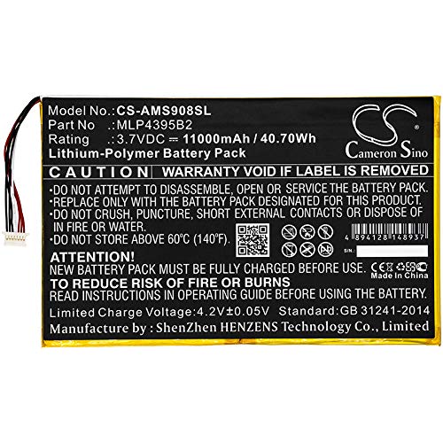 Battery Replacement for Autel MaxiSys MS908 MaxiSys MS908P Pro MaxiSys CV MS908CV MaxiSys Pro MS908S MaxiSys MS908P MaxiSys MS908 Pro MaxiSys MY908, Black, 188.36 x 119.00 x 4.38mm
