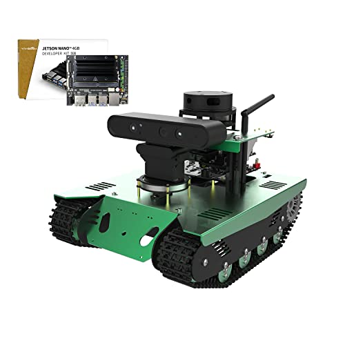 Jetson Nano AI Robot ROS Tank Kit Transbot with Somatosensory Depth Camera 3D Scanner ROS Robotics Coding （with Jetson Nano 4GB SUB ）