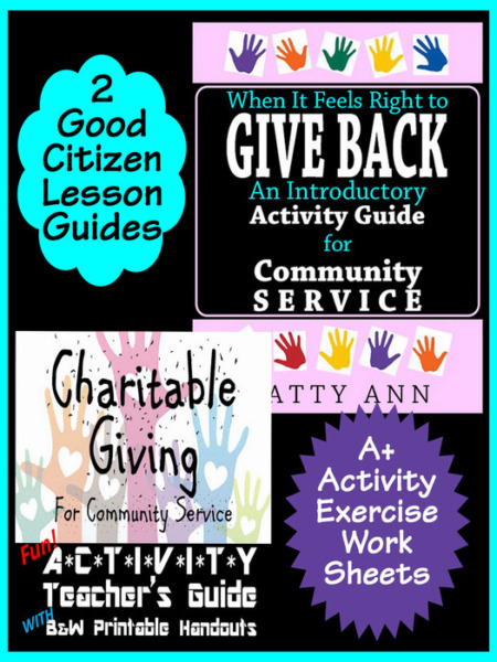 Civics Ethics Citizenship & Community Service = 2 Introductory Guides + Activities