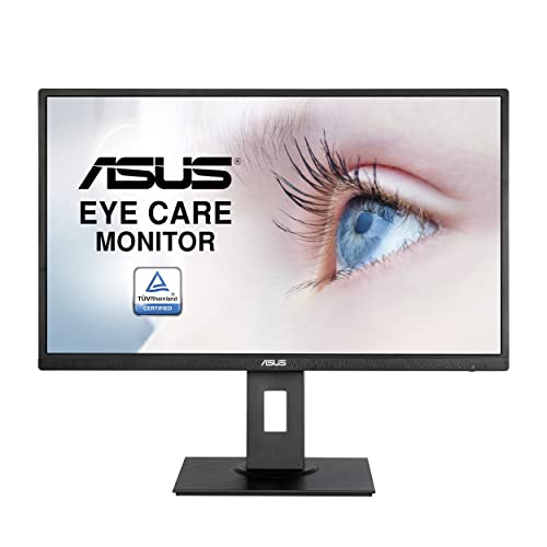 ASUS 27” 1080P Monitor (VA279HAL) – Full HD, Built-in Speakers, Eye Care, Low Blue Light, Flicker Free, VESA Mountable, Height Adjustment, Pivot, Swivel, Tilt, HDMI, VGA