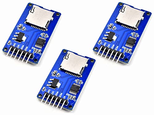 3 x Micro-SD Memory Card Adapter for Arduino with 3.3V-5V Converter