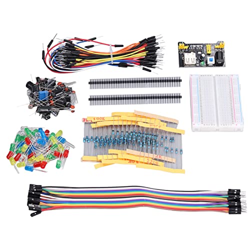 Electronic Component Kit, Bread Board Good Match Electric Components Set High Accuracy for Raspberry Pi