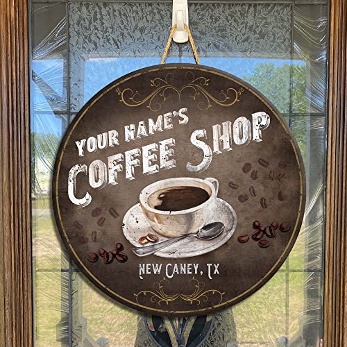 Artsy Woodsy Custom Coffee Bar Sign 8″ 12″ 18″, Personalized Vintage Retro Rustic Coffee Sign Kitchen Decor, Coffee and Tea Bar Sign, Coffee Lover Signs, Love Is Brewing, Wine & Coffee Bar Decor (04) | The Storepaperoomates Retail Market - Fast Affordable Shopping