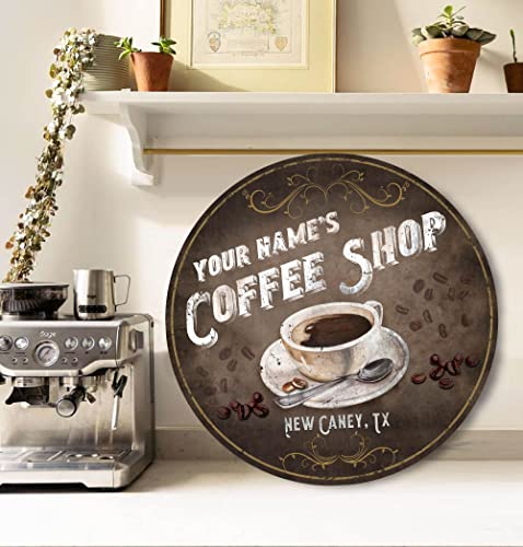 Artsy Woodsy Custom Coffee Bar Sign 8″ 12″ 18″, Personalized Vintage Retro Rustic Coffee Sign Kitchen Decor, Coffee and Tea Bar Sign, Coffee Lover Signs, Love Is Brewing, Wine & Coffee Bar Decor (04) | The Storepaperoomates Retail Market - Fast Affordable Shopping