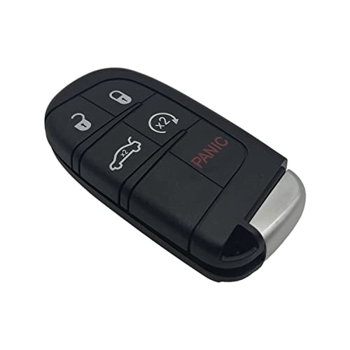 HYXUAN New Car Replacement Key Fob Shell Case Black M3N-40821302 for J-eep Grand Cherokee 2014-2018 Compass 2017-2018 Renegade 2016-2018