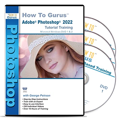 Learn How To Use Adobe Photoshop CC with this Training Course on 3 DVDs 16 Hours in 230 Video Lessons